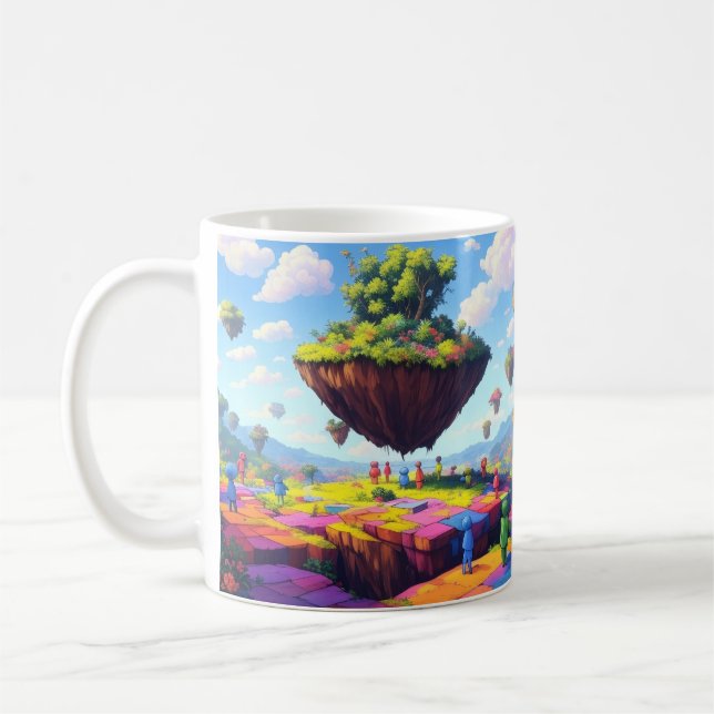 Schachbrett Welt, Kaffeetasse, 325 ml Kaffeetasse (Links)
