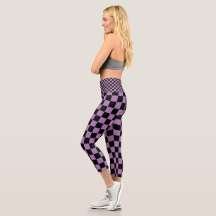 Schachbrett Yoga Paint Capri HAMbyWG Leggings