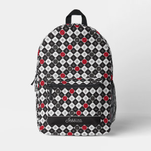 Schachbretter des Atomalters Bedruckter Rucksack