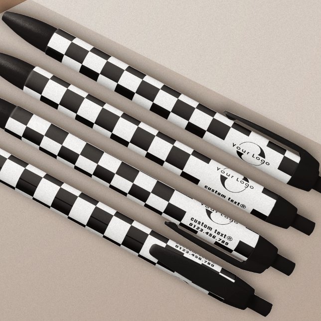 Schachbretter für das White & Black Business-Logo Kugelschreiber (Von Creator hochgeladen)