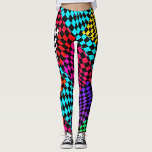 Schachbretter in extremen Leggings