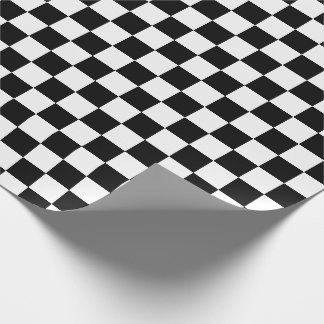 Schachbretter mit weißem und schwarzem Schachbrett Geschenkpapier