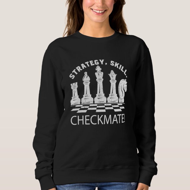 Schachbrettfahrer - Strategie, Qualifikation, Ch Sweatshirt (Vorderseite)