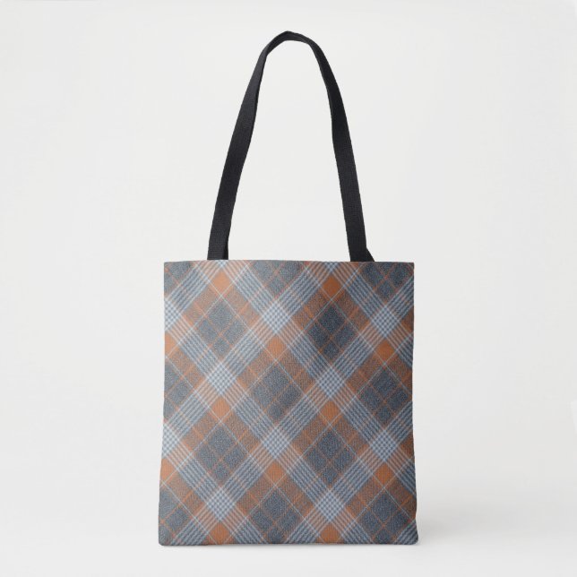 Schachbrettmuster aus kariertem Material, Textilie Tasche (Vorderseite)