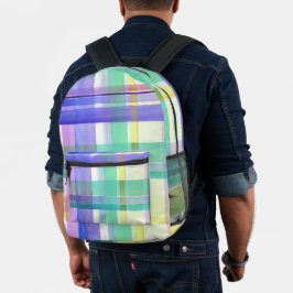 Schachbrettmuster Bedruckter Rucksack