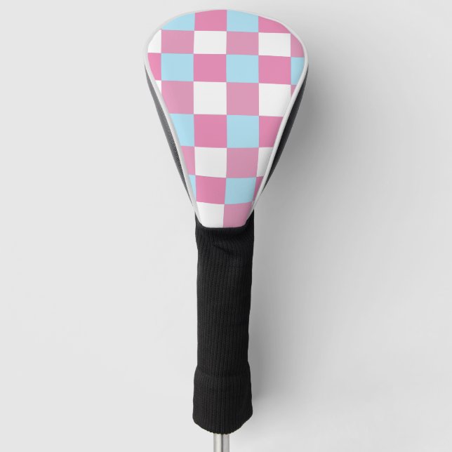 Schachbrettmuster Golf Headcover (Vorderseite)