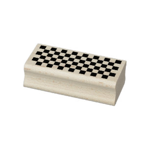 Schachbrettmuster Gummistempel