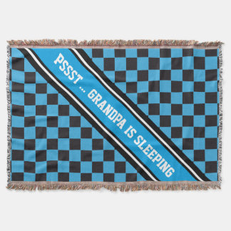 Schachbrettmuster + Ihr Backgr Farbe & Text Decke