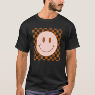 Schachbrettmuster Smile Face trendy Men Women Tee