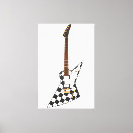 SCHACHBRETTS ROCK GUITAR 40x60 Leinwanddruck