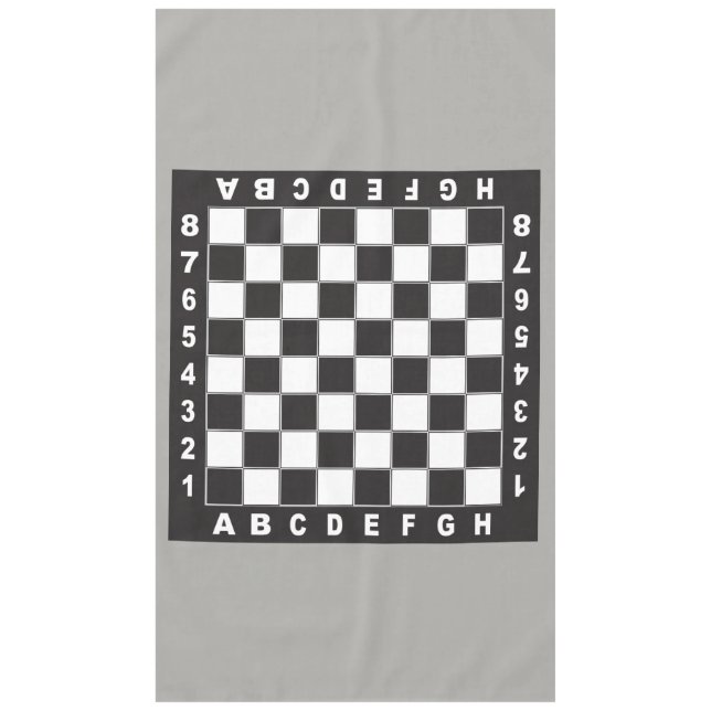 Schachbrettschach-Tabellenwettbewerb Tischdecke (Vorderseite)