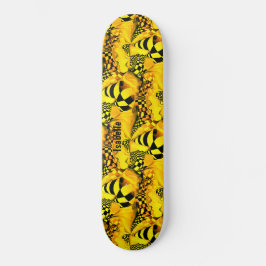 Schachbrettspieler Abstraktes Spielmuster Skateboard