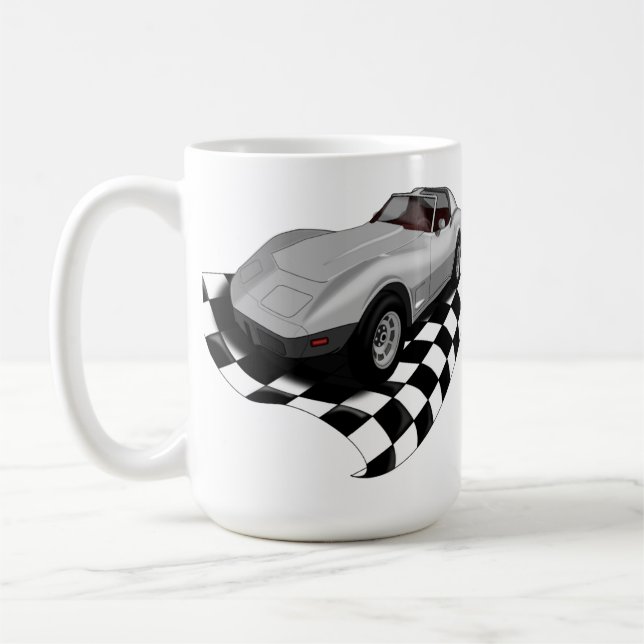 Schachbrettvett Kaffeetasse (Links)
