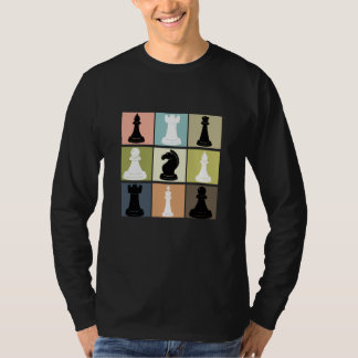 Schachdesign mit Schachbrett für Schachspieler T-Shirt