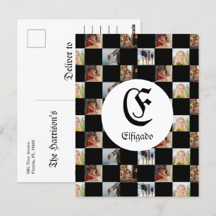 Schachfamilienname FotoDanke Postkarte