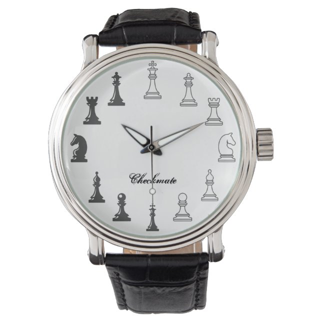 Schachfiguren beobachten armbanduhr (Vorderseite)