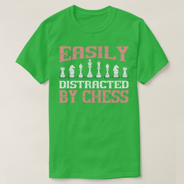 Schachfiguren des Schachclubs B T-Shirt (Design vorne)