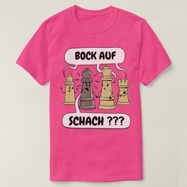 Schachfiguren für Schachspieler T-Shirt (Design vorne)