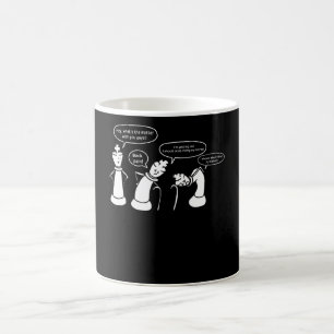 Schachfiguren Kaffeetasse