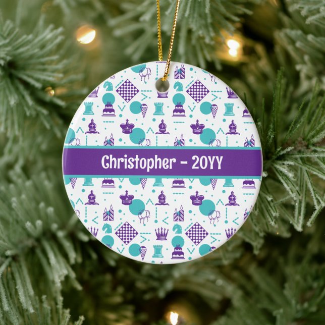 Schachfiguren - Party Art Patches Keramik Ornament (Baum)
