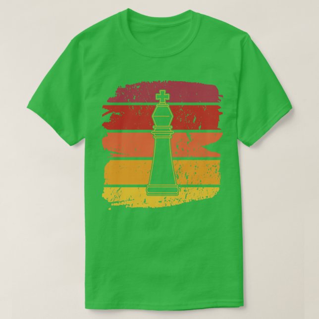 Schachfiguren Retro 3 T-Shirt (Design vorne)