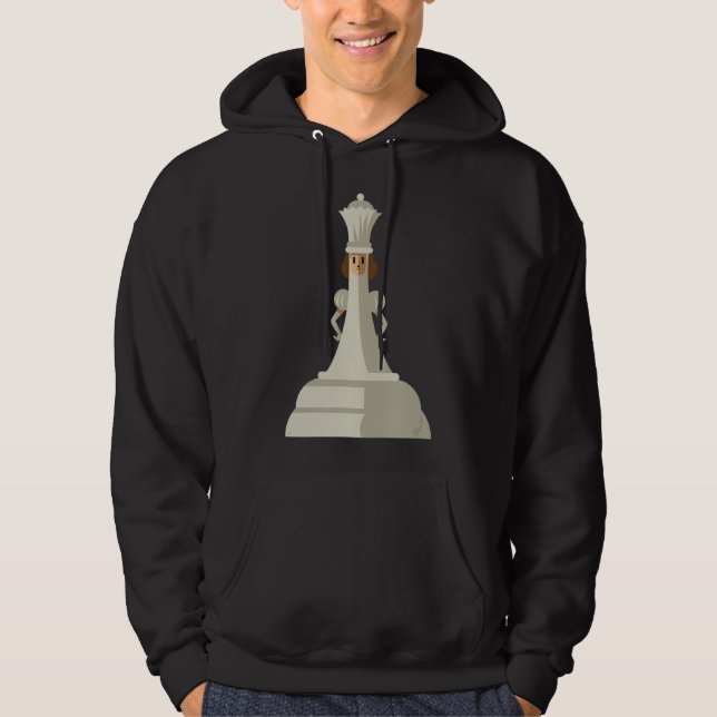 Schachfiguren White Queen Children Board Set Hoodie (Vorderseite)