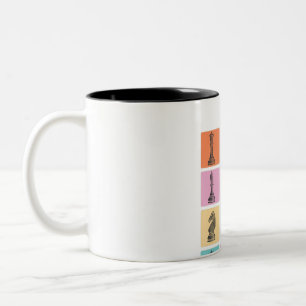 Schachgeschenk  I Wirklich Liebe der Schachstücke Zweifarbige Tasse