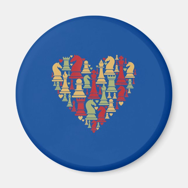 Schachgeschenk | I Wirklich Liebe Schach Magnet (Vorne)