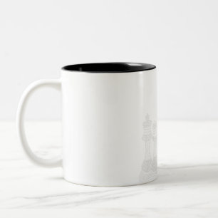 Schachgeschenk Ich Liebe wirklich die Schachpart Zweifarbige Tasse