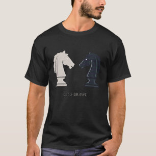 Schachgeschenk mit Pferd Schachfigur Männer Frauen T-Shirt