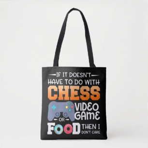 Schachgeschenk Schach-Videospiel oder Food-Desig Tasche