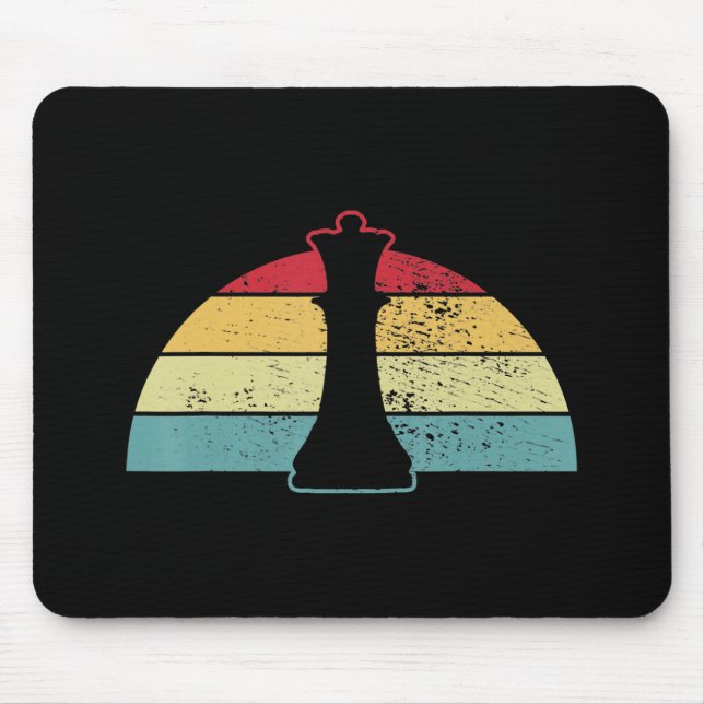 Schachgeschenk | Schachspiel- oder Lebensmitteldes Mousepad (Vorne)