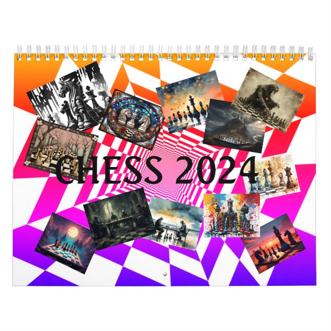 Schachkalender 2024 kalender (Titelbild)