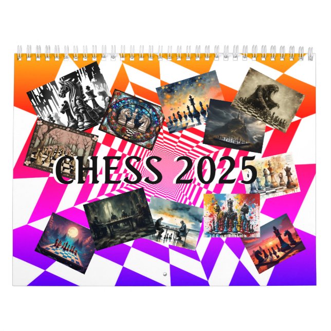 Schachkalender 2025 kalender (Titelbild)