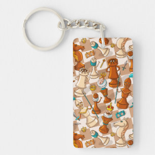 Schachkampf Schlüsselanhänger