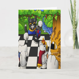 Schachkatzen im Park Karte