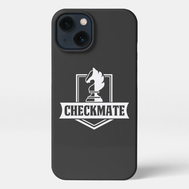 Schachklub Checkmate Schach Umzug iPhone Case Hülle (Rückseite)
