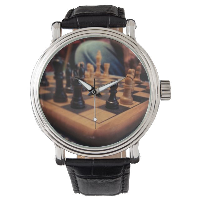 Schachklub Watch Armbanduhr (Vorderseite)
