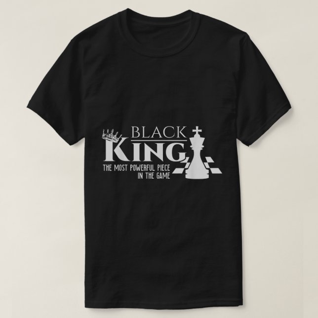 Schachkönig Power Design T-Shirt (Design vorne)