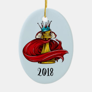 Schachkönig Sake-Jahr Keramik Ornament