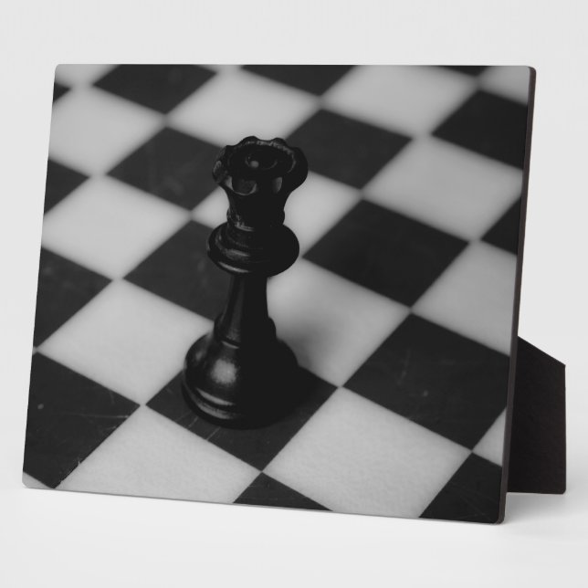 Schachkönigin Fotoplatte (Seite)