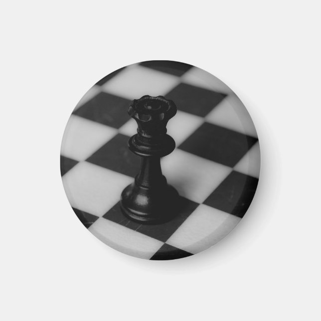 Schachkönigin Magnet (Vorne)