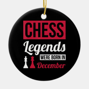 Schachleder waren im Dezember Geburtstagsgeschenk  Keramik Ornament
