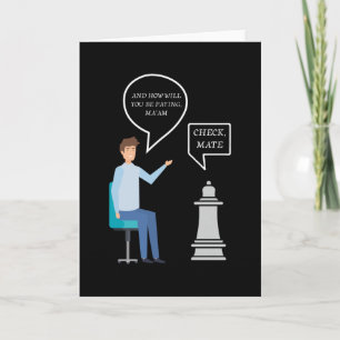 Schachmatt Königin Karte