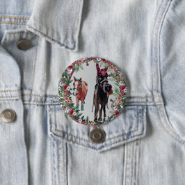 Schachmatte Rose Button