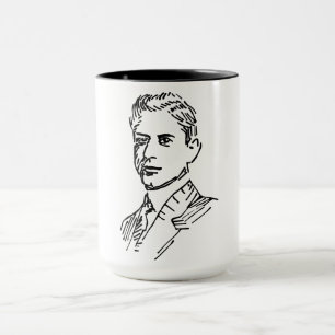 Schachmeister Jose Raul Capablanca Portrait Tasse