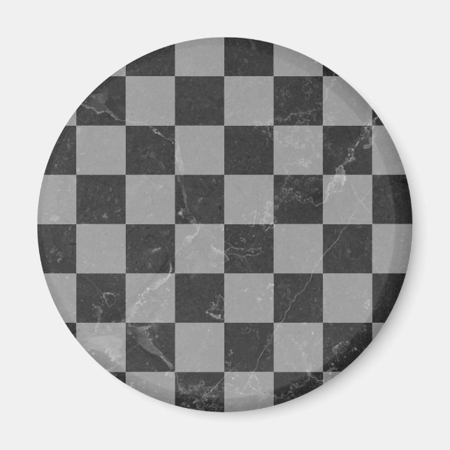 Schachmuster Magnet (Vorne)