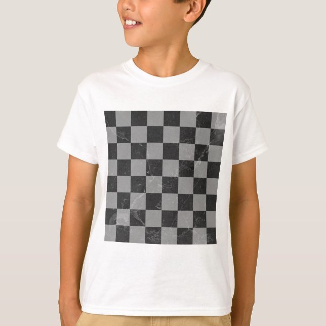 Schachmuster T-Shirt (Vorderseite)