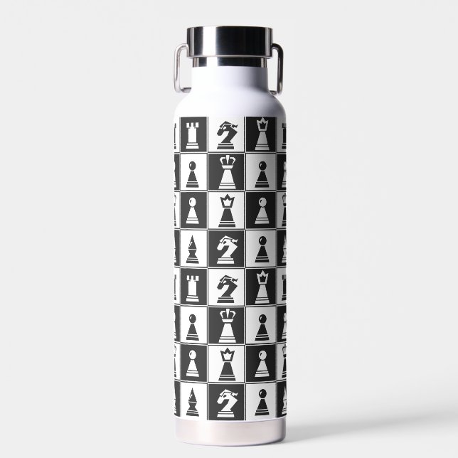 Schachpartien mit dem Kupfervakuum Trinkflasche (Vorne)