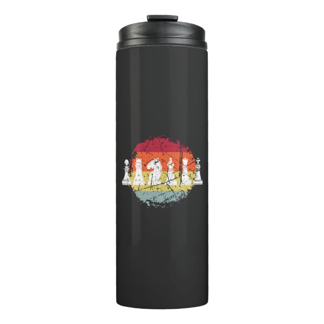 Schachpartien Thermosbecher (Vorderseite)